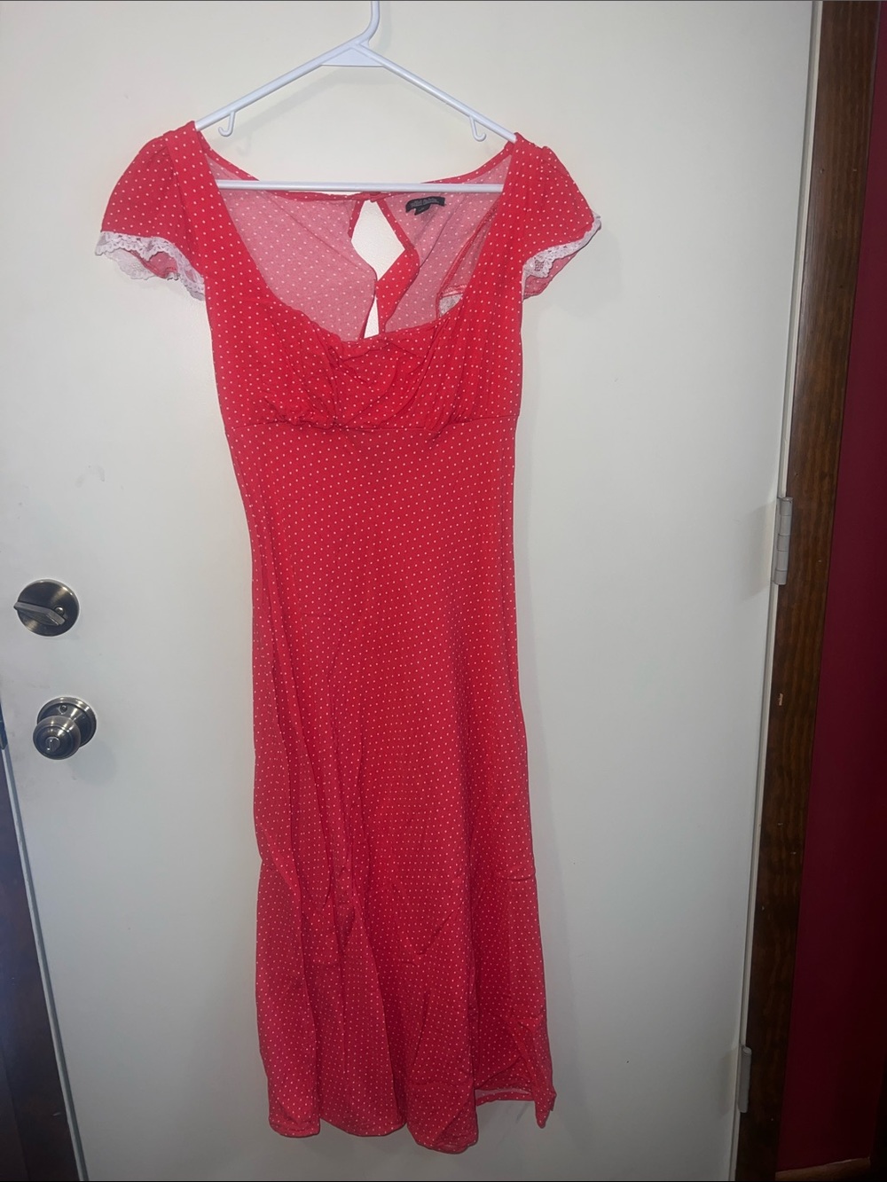 wild fable Red Polka Dot Maxi Dress